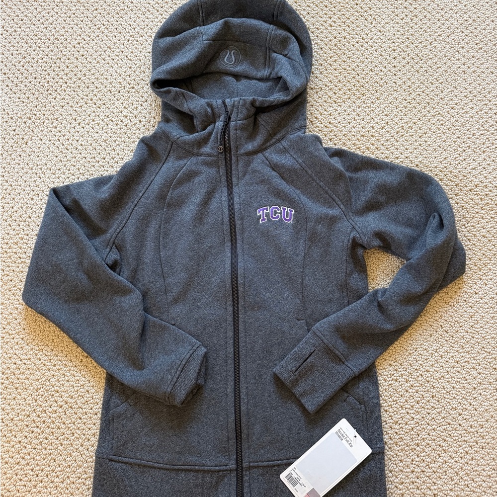 lululemon athletica TCU Gray Hooded zip Jacket